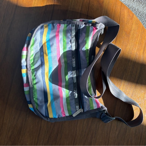 Lesportsac Handbags - Lesportsac Colorful Striped Shoulder Bag